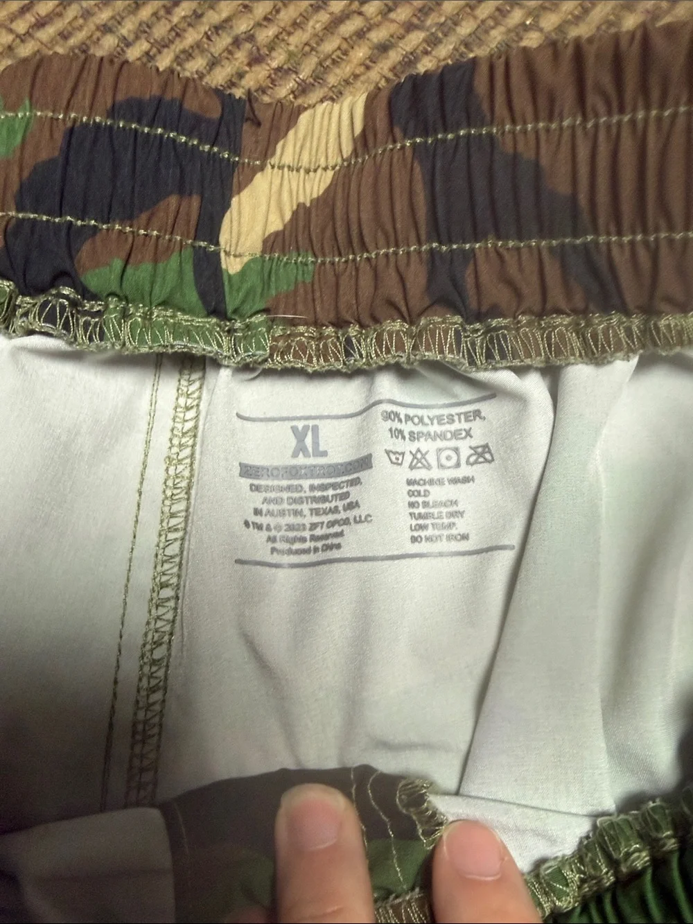 Men's Athletic Camo Print Shorts - Green/Brown